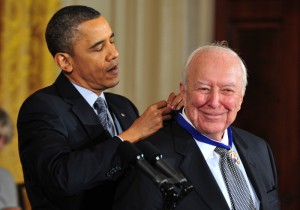 President Barack Obama awards medal of freedom to Jasper Johns